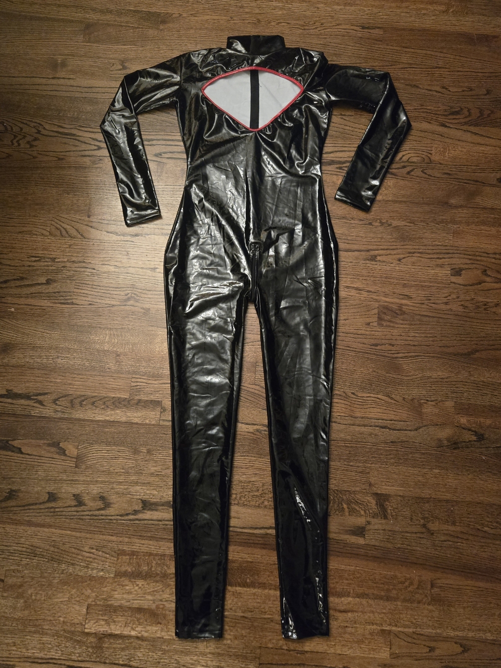 Vinyl Catsuit Catwoman Goth Sexy Halloween Cosplay Superhero Fetish Zentai